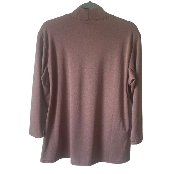 Arc'teryx Lumin Mock Neck Top Jute Heather Light Brown Size Large NWOT - Picture 4 of 11